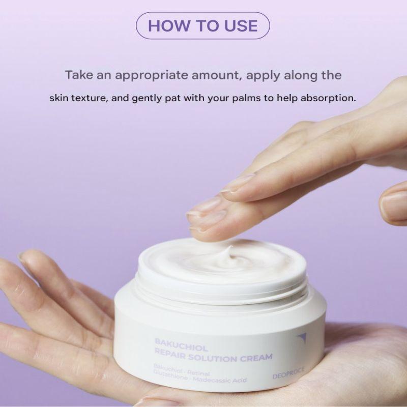 DEOPROCE Bakuchiol Repair Solution Cream 50ml 1pcs