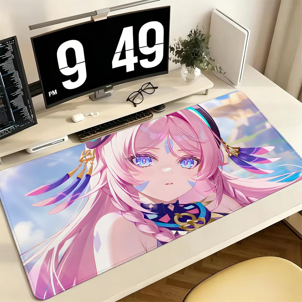 Genshin Impact Citlali Pro ESports Xxl Gaming Mousepad Extra Large NonSlip Stitched Edge Keyboard Laptop Desk Mat For Pc Gamer