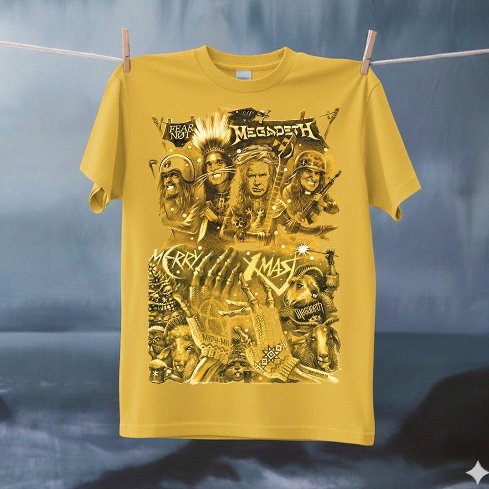 Merry Christmas Megadeth Cotton Unisex All Size 24D655 Unisex T-Shirt S