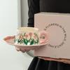 Retro Ceramic Coffee Cup Set Gift Box High-End Exquisite Housewarming New Home Wedding Gift Original Cup
