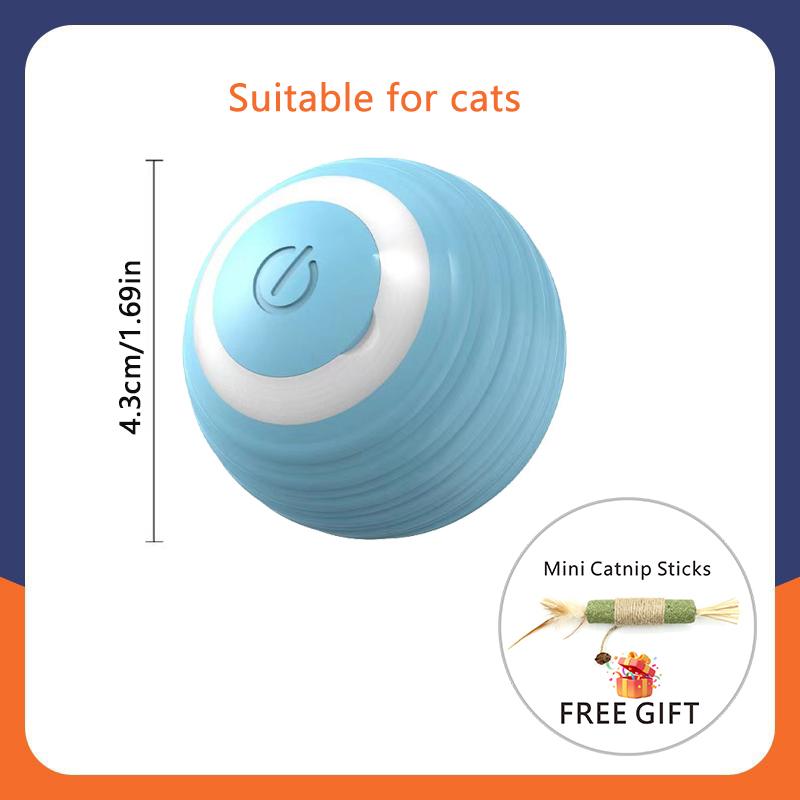 USB dobíjecí interaktivní hračky pro kočky, míčky pro mazlíčky, chytrý automatický elektrický kutálející se míček pro koťata, škrabadla na ocas s kočičí mátou, dárky