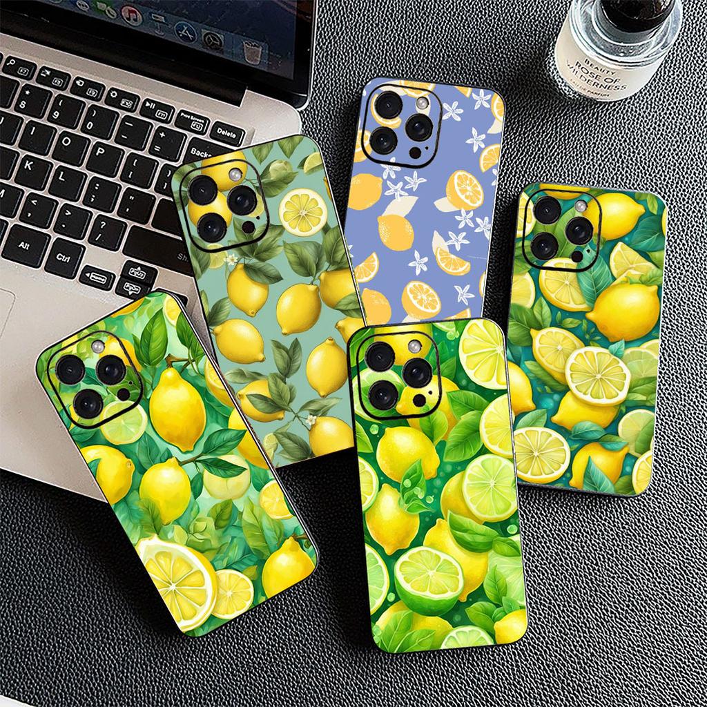 Cover for Samsung Galaxy A35 A36 A55 A26 A05 A06 A14 A50 A51 A53 A54 A12 A13 A23 Phone Case Mediterranean Lemon fruit Summer