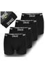 Everlast Erkek Boxer Şort, Pamuklu, Siyah, 4 Adet