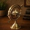 Messing Armillarsphäre Dekor, Nautischer Himmelskugel, Astronomie Skulptur, Antikes Schreibtisch Dekor, Arbeitszimmer Akzent