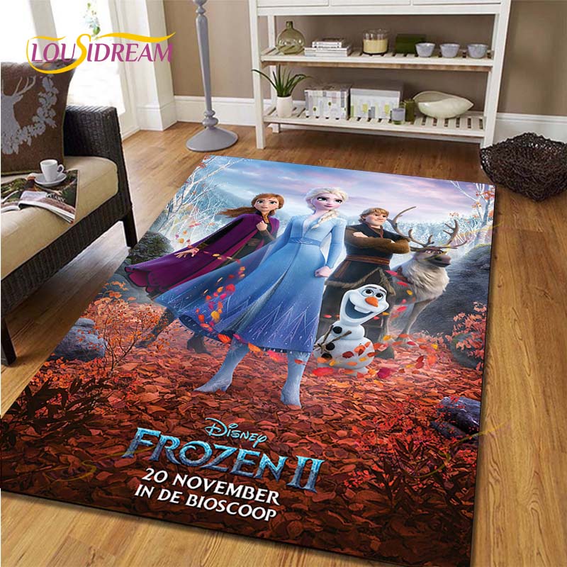 Anime Frozen Carpet Kids Carpets Living Room Tea Table Mats Bedroom Rug Washable Floor Mats Household Area Mat Dinosaur Rug