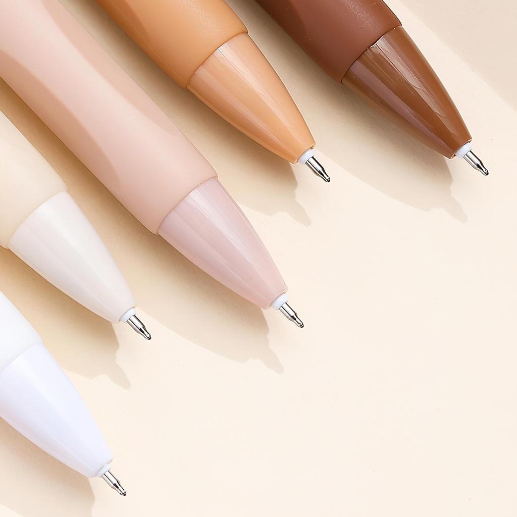 5pcs Coffee Time Gel Pens Set Milk Foam 0.5mm Ballpoint Black Color Gel Ink for Writing Office School