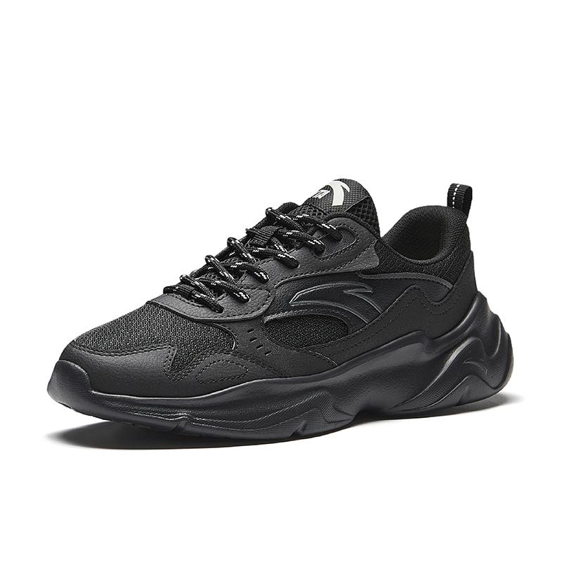 New Anta Slip Resistant, Breathable, Lightweight Low Top Casual Shoes Women's Black 922528810-4