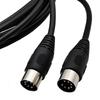 7 Pin DIN Male to Male Audio Cable Metal Plug Professional MIDI Cord 1M 1.5M 3M for Synthesizer Retro Stereo Amplifiers Speakers