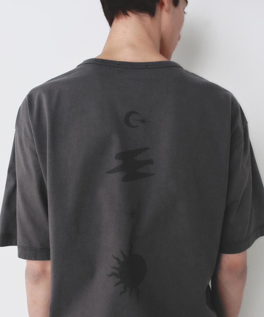INSILENCE Back Print Symbol T-Shirt Dim Grey