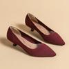 Fashion Women's Solid Color Flat Shoes Casual Fashion Breathable Non Slip Rubber Sole Pointed Non-Slip Comfortable Spring and Autumn