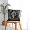 Ethereum ETH Crypto Trader Pillowcase Printed Polyester Cushion Cover Decor Bitcoin Pillow Case Cover Home Zippered