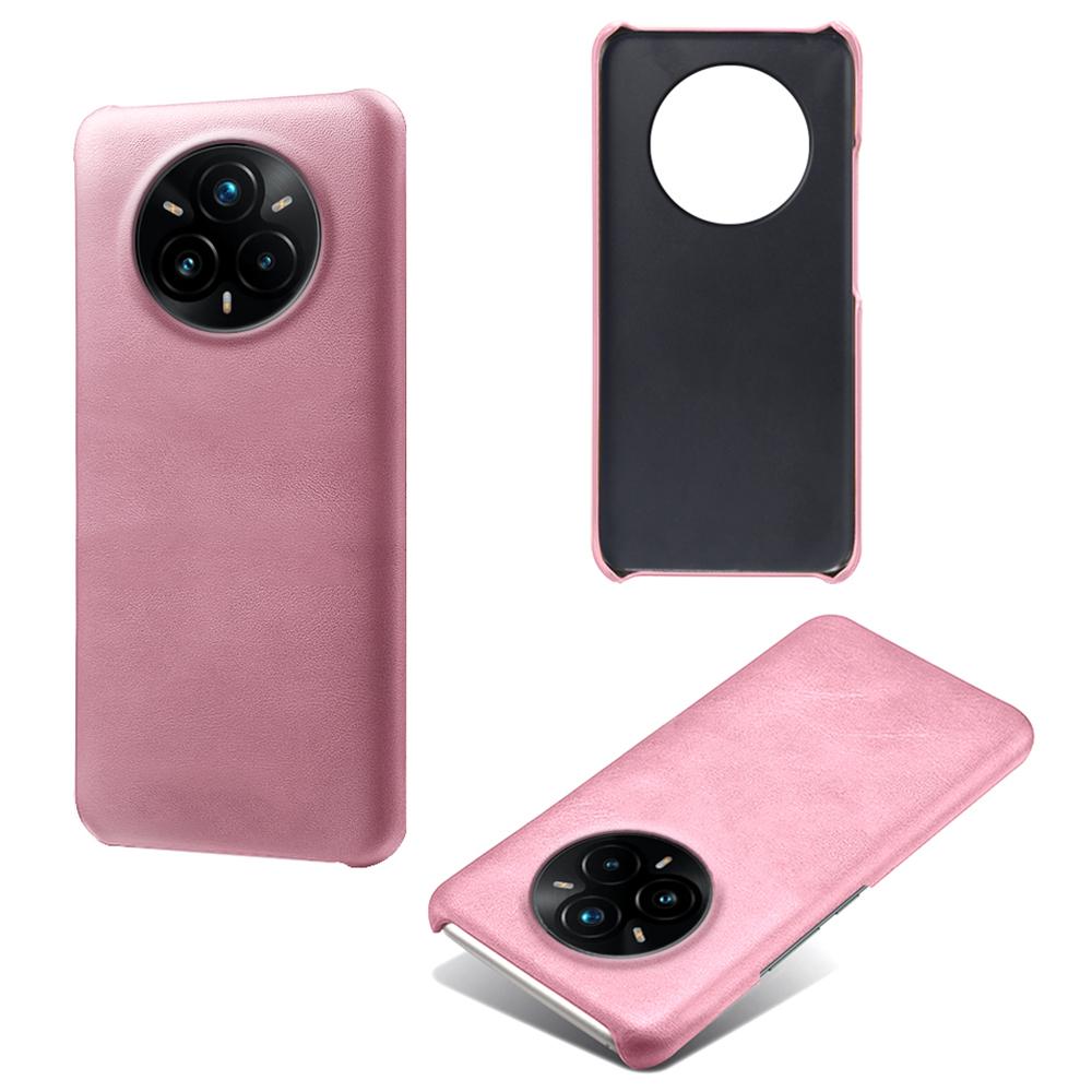 For Realme 14 Pro+ 5G Case Calf Texture PU Leather Hard PC Protective Phone Cover