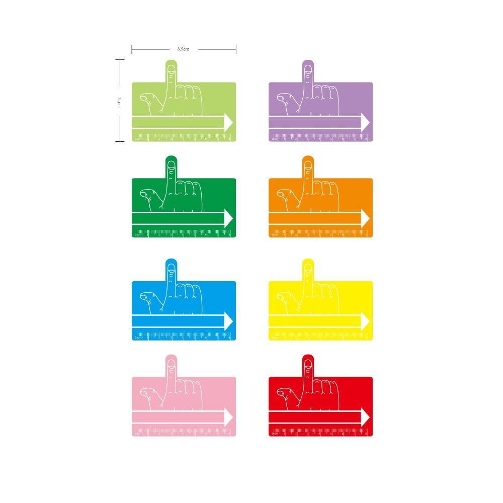 2pcs Lovely Student Writing Aid Ruler Colorful Writing Aid Ruler Colorful Finger Spacer  Student
