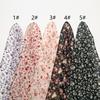 145*145CM Écharpe Carrée Florale Imprimée Chiffon Hijabs Écharpes Pour Femmes Châles Musulmans Foulard Enveloppant Bandeau Bufandas