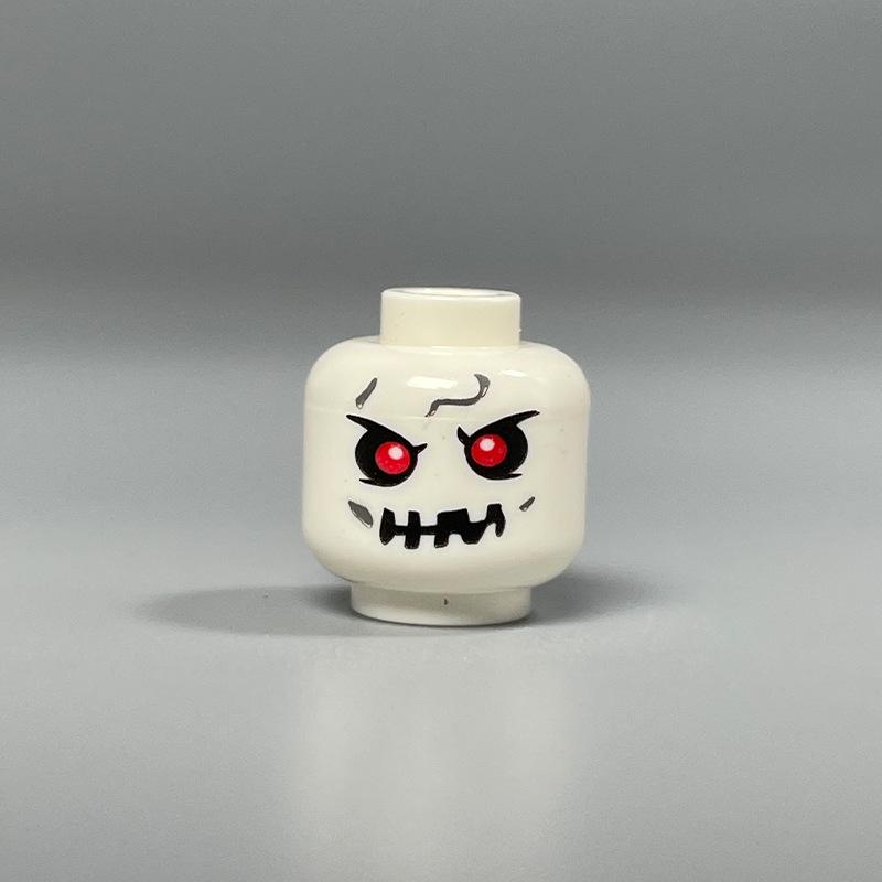 Building Block Minifigure Heads Set – Facial Expressions In Yellow