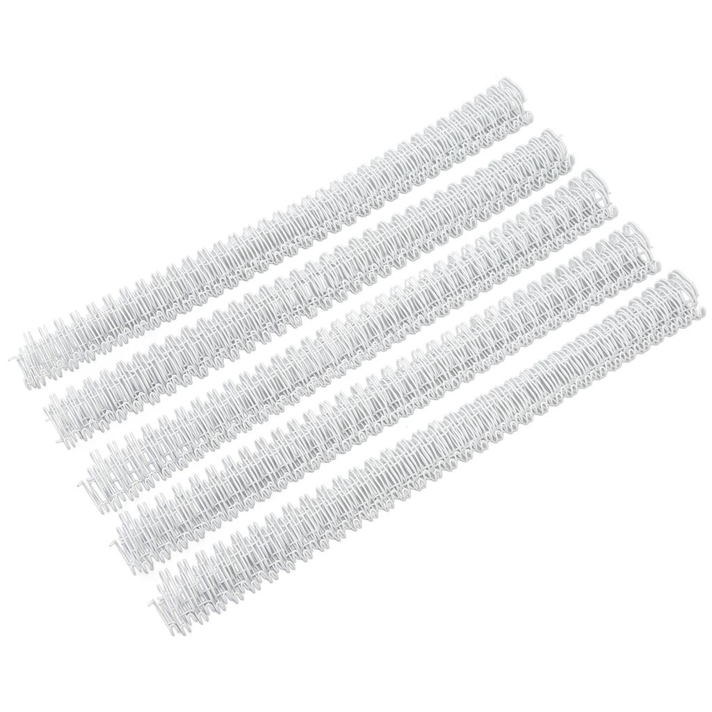 100Pcs Double   Wire Binding Spine 60 Sheet Capacity 3:1 Pitch 34   9.5mm Diameter Set Kit for   Paper