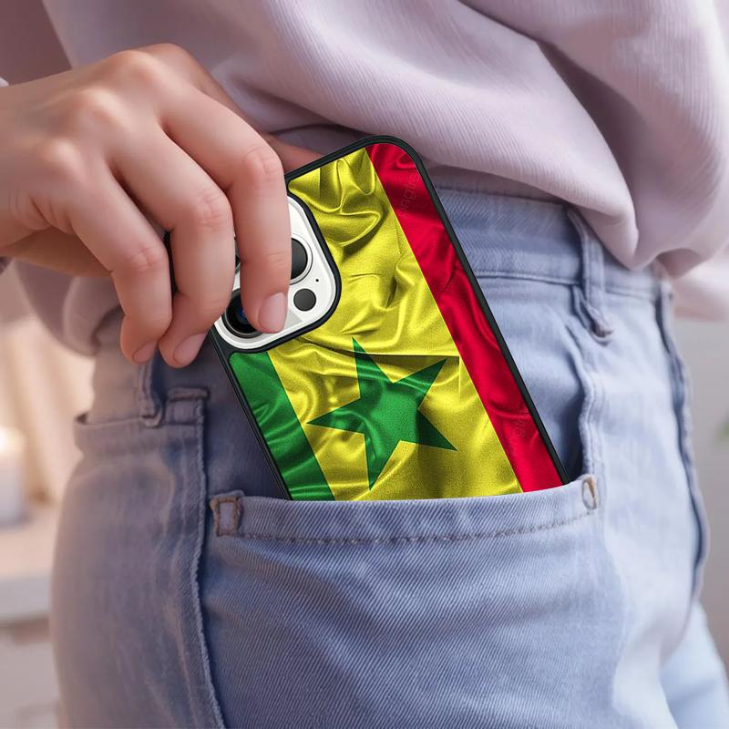 Senegal Flagge Handyhülle Für iPhone 17 Air 15 16e 14 13 Pro Max Coque 12 11 Pro Max PLUS Hülle