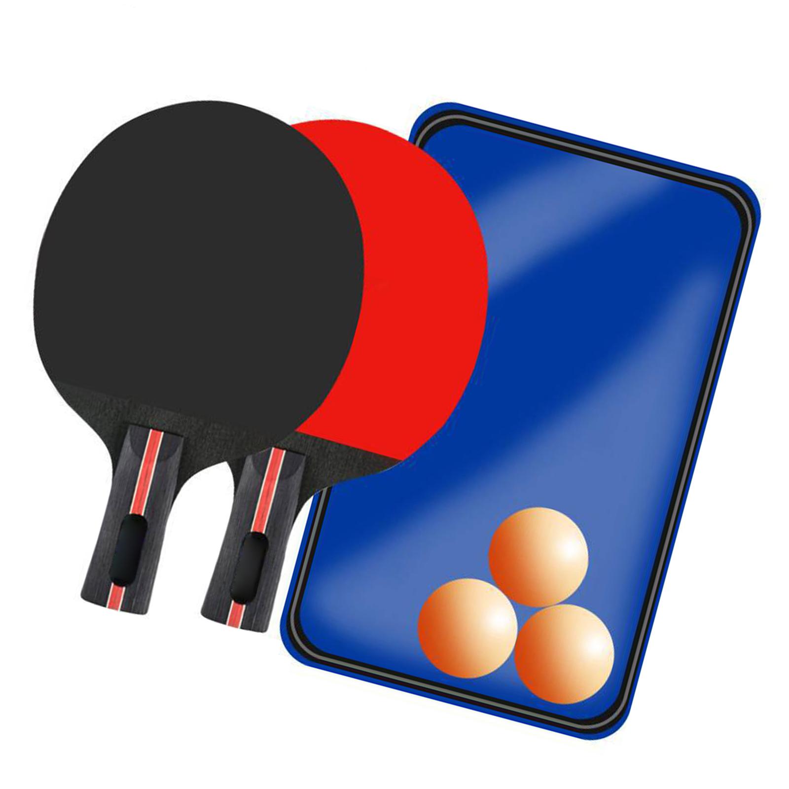 

1 Pair Pingpong Paddle Table Tennis Racket Table Tennis Equipment Set for Beginner, Table Tennis Paddle with Rubber Grip