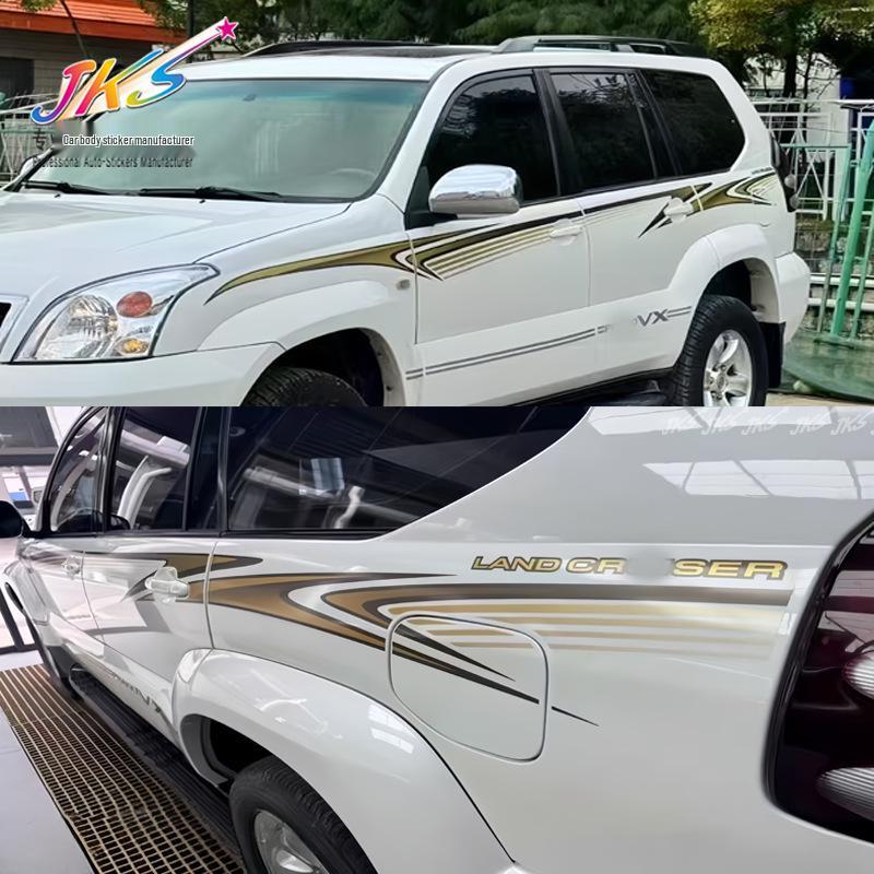 Toyota Prado Body Stripes, 2003-2009 Decals for Car Waist Decoration