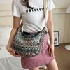 Trendy Street Style Medium Sized Tote Bag With Zipper Closure And Soft Fabric