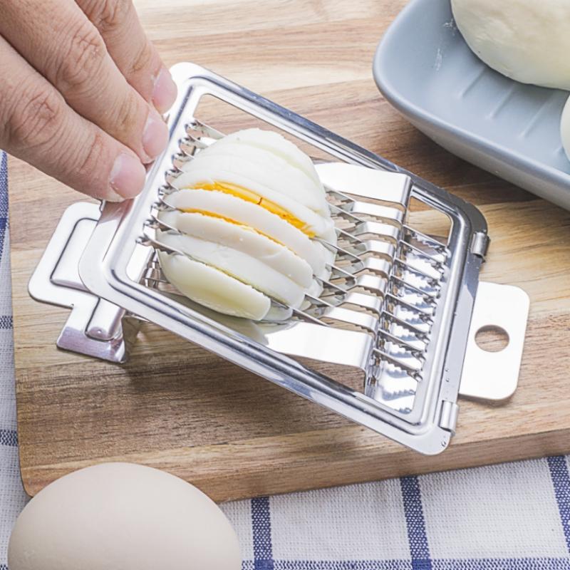Äggdelare Skärare Hårdkokta Ägg Mångsidig Äggskärare Mini Manuell Äggdelare Ägg Skinka Svamp Jordgubbe Mjuk Frukt