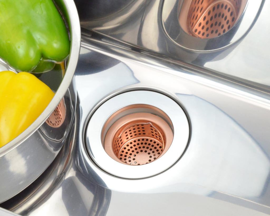 Gaona Sink Drain Garbage Disposal 8cm Antibacterial Copper Cover Garbage Disposal Rental Mini Kitchen GA-PB045