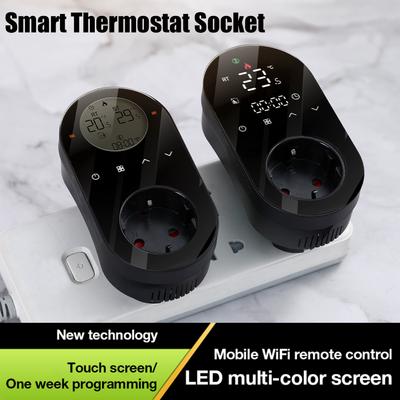 Tuya WiFi Thermostat Socket Smart Temperature Controller 16A 220V Temp Switch EU Plug Thermostat for Household