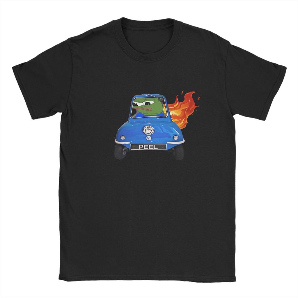 Herren Damen Bedrucktes Das Leben ist ein Rennen, und ich bin der rassistische Pepes der Frosch T-Shirt 100% Baumwolle Frosch Lustiges Meme T-Shirts Kleidung