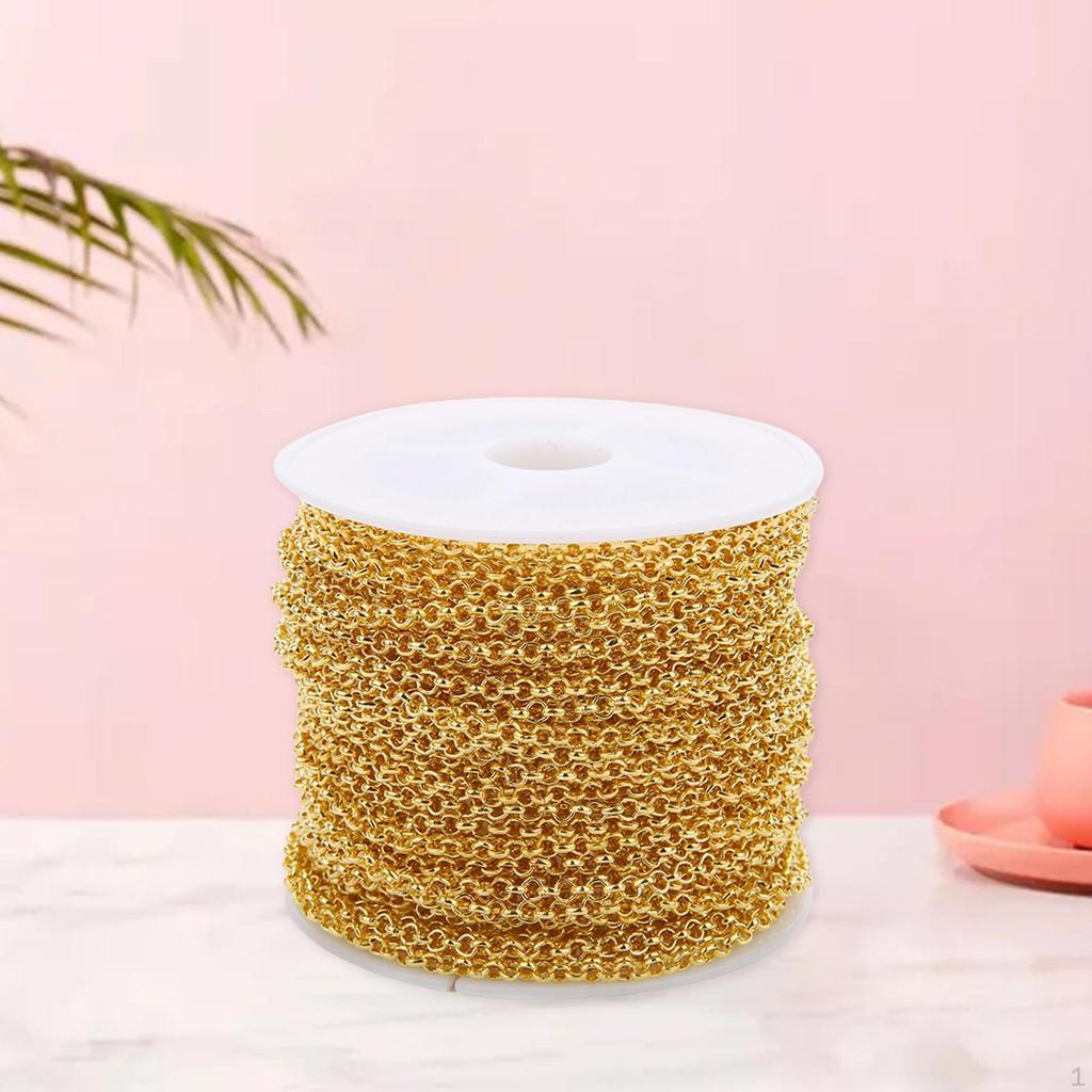 1 Roll 10 Yards Jewelry Making Chain Findings Accessories Handmade Necklace Bracelet 3mm