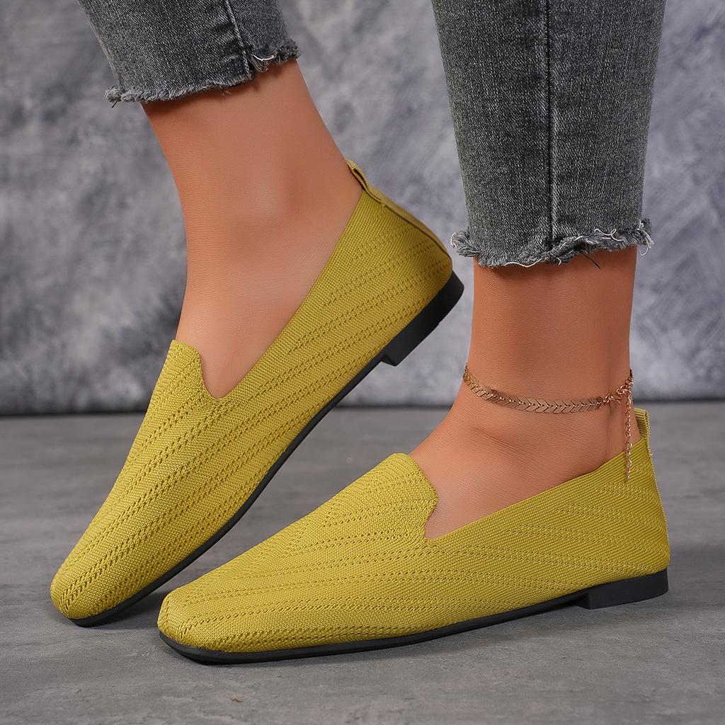 Fashion Women Shallow Flats Shoes Breathable Mesh Lightweight Loafers Spring and Autumn Comfortable Casual Sneakers Hot Shoes for Women