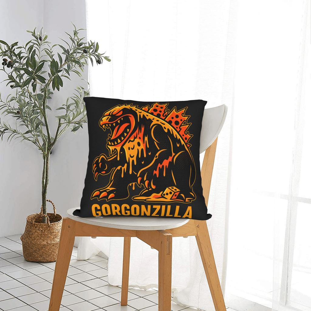Italian Brainrot Meme Pillow Case Square Pillow Cover Retro Trendy Pillowcases For Sofa Bedroom Home Decor