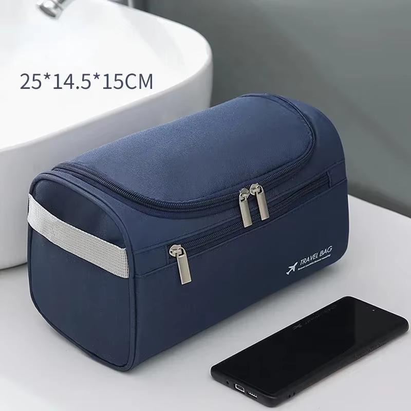 

1 Piece Leather Toiletry Bag Women s Men s Universal for Traveling, Camping and Picnicking