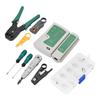 LAN Network Service Tool Kit Cable Tester Kit 11 piece Combination Kit for for RJ11 RJ45