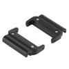 1 Pair Metal Watch Band Adapter for Quick Fit Watch Replaceable Connector for Replacement Black