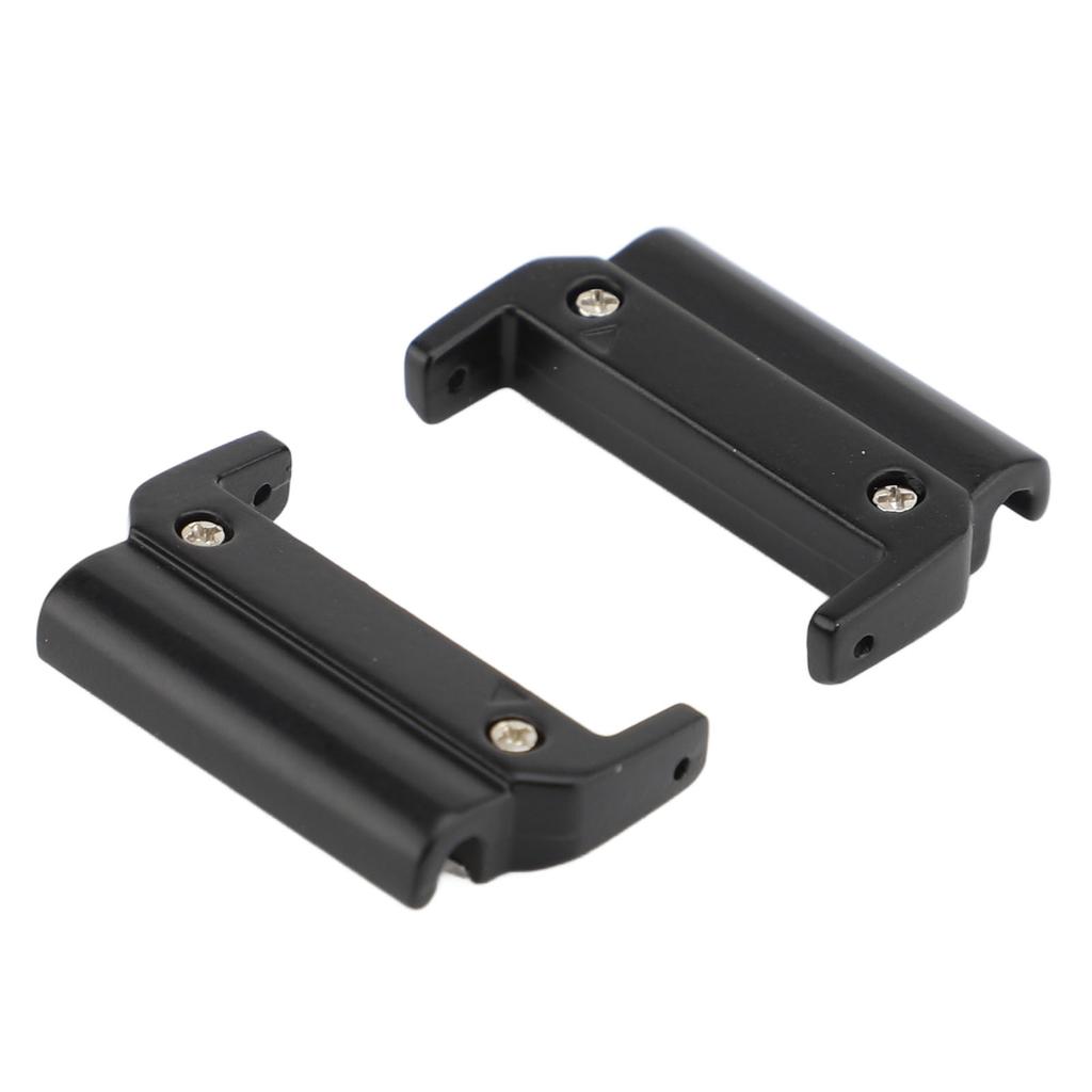 1 Pair Metal Watch Band Adapter for Quick Fit Watch Replaceable Connector for Replacement Black