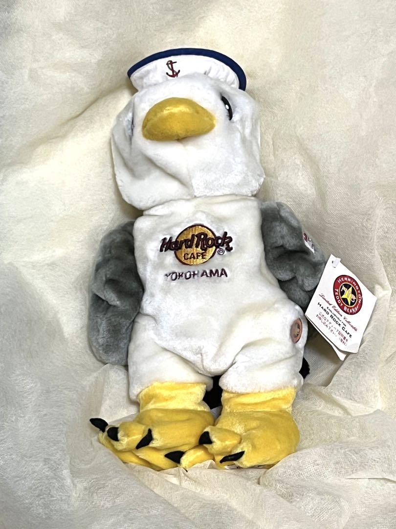

[USED] Hard Rock Cafe stuffed animal teddy bear Seagull Sailor Yokohama costume