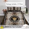 Leopard Print Pattern Quilt Cover Set Bohemian Luxury Style Bedding Cover Pillowcase Comforter Home Animal Theme Duvet Cover Set