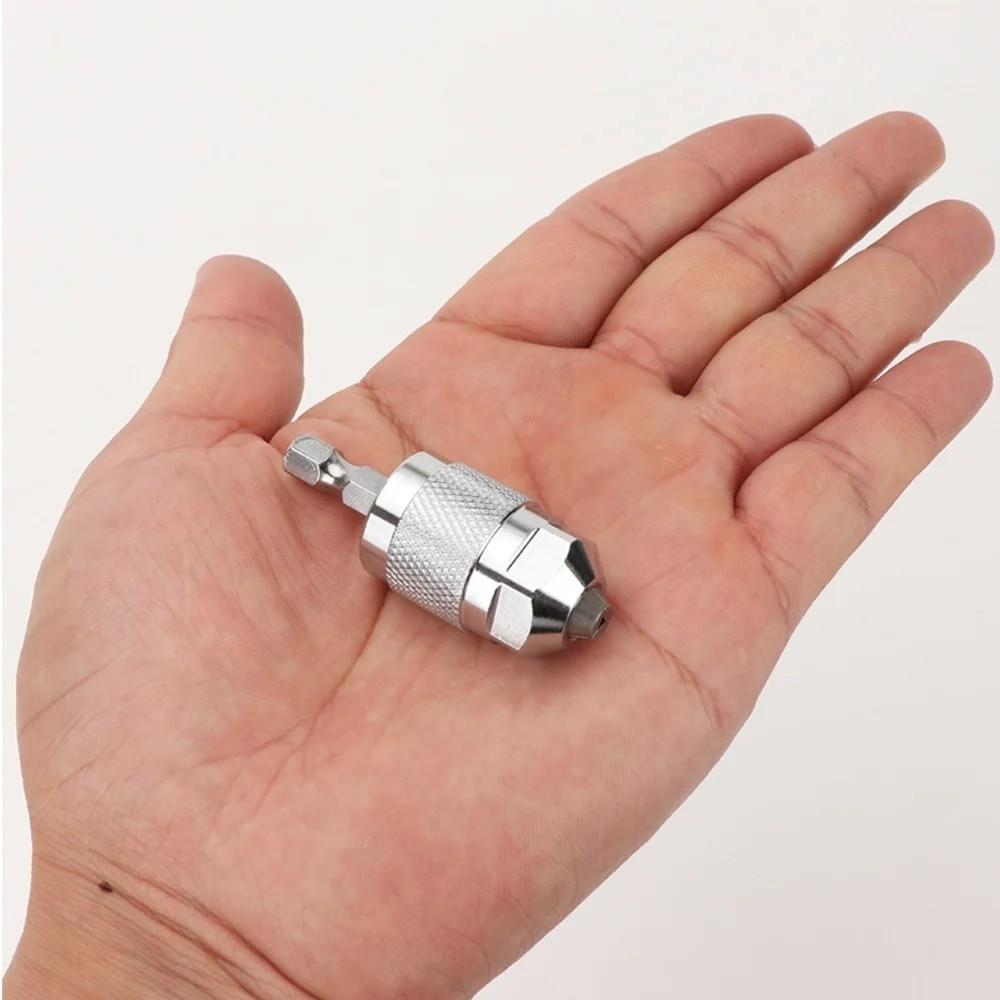 New Self-Tightening Drill Chuck Adapter 1.5-6.5mm Hexagonal Handle Pneumatic Drill Chuck 1/4 Inch Quick Change Chuck Power Tool