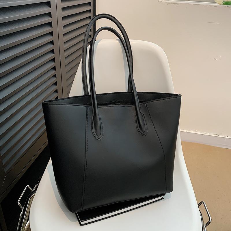 New Large Capacity Faux Leather Tote Bag for Women Office Commute Shoulder Handbag Casual Work Purse
