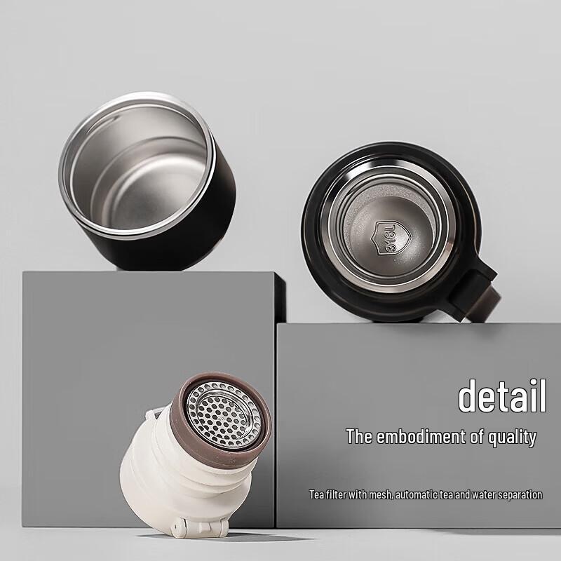 Fuguang Zhuoxuan 316L Stainless Steel Dual-Drink Insulated Bottle