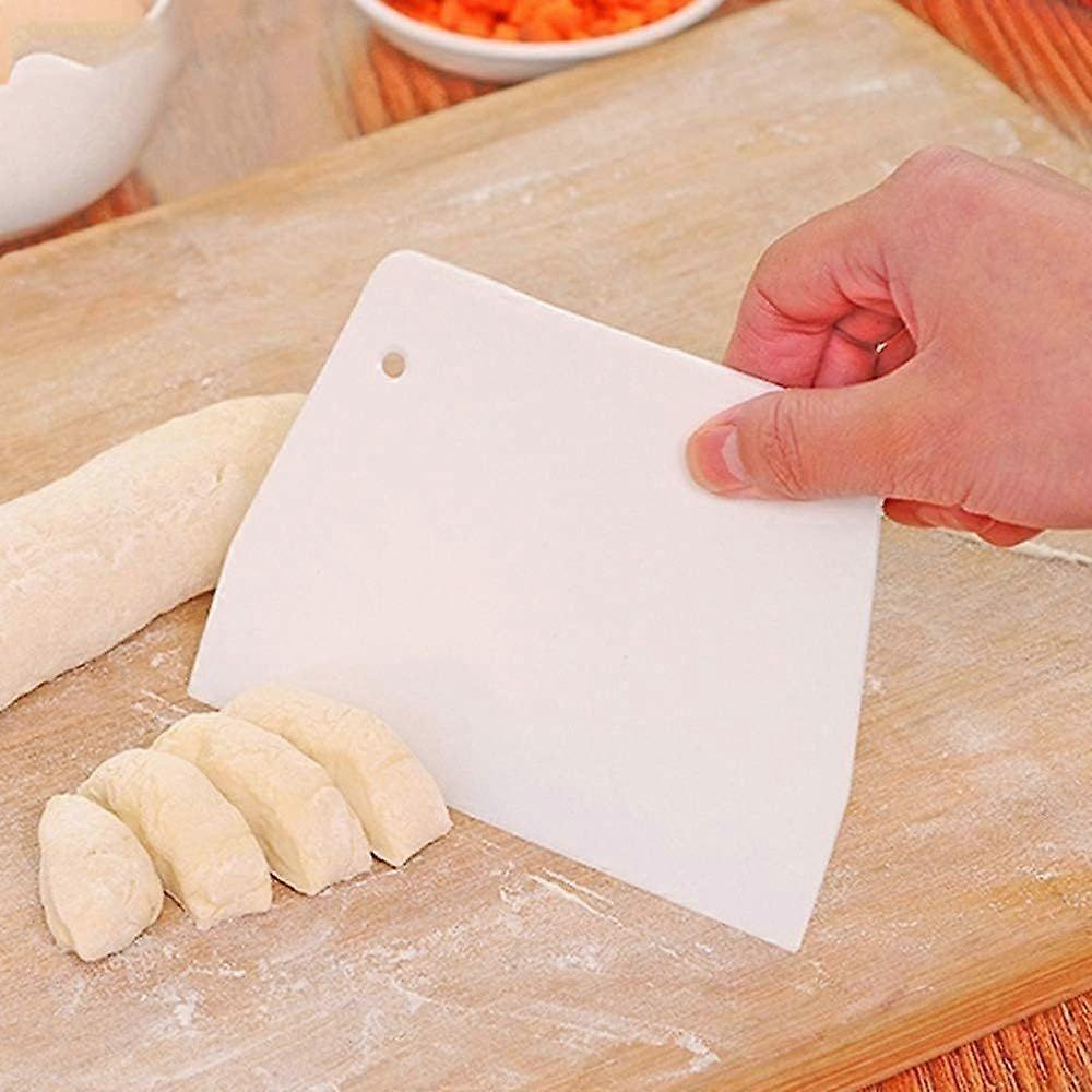 2 PCS Dough Cutter Stainless Steel Pastry Scraper Kitchen Utensil Pastry Horn