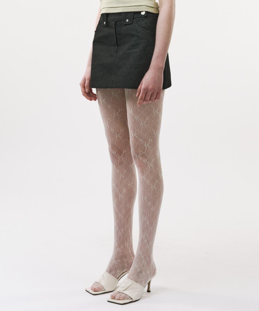 Podeowedeo Rivet Denim Mini Skirt (Denim)