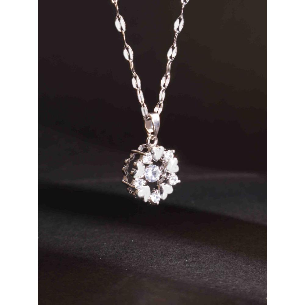 Necklace Does Not Fade Women's Summer Smart Love Versatile Necklace Women's High-end Titanium Steel Accessories