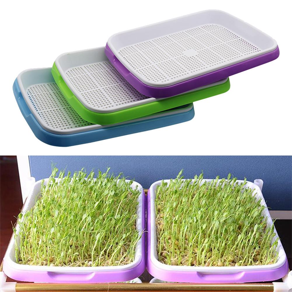 Double Layer Seedling Tray Plastic Seed Starter Sprout Vegetable Seedling Container Soilless Cultivation Gardening Planting Tool