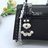 Bag Charm Cute Schnauzer Dog Bag Pendant Creative Nylon Woven Rope Sports Phone Case Hanging Car  Decorative