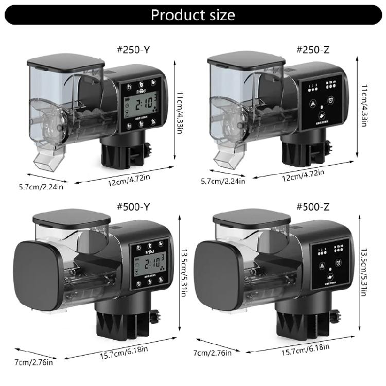 500ml Fish Food Dispenser Battery Powered Automatic Feeder with Timer for Aquariums Tanks