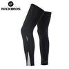 ROCKBROS Ice Silk Cycling Leg Warmers UV Protection Compression Leg Sleeves for Running Basketball Sports Tights Unisex