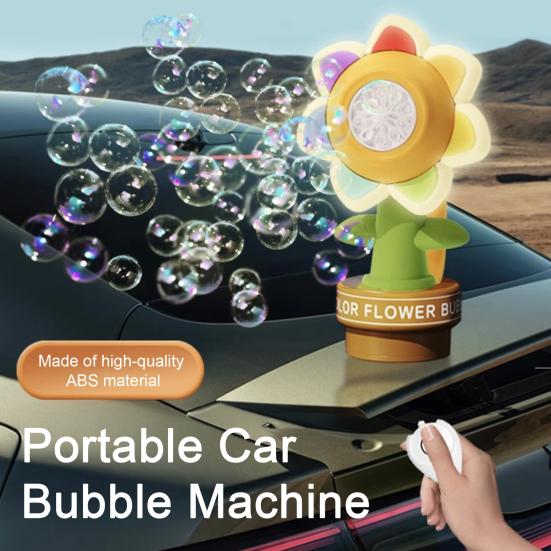 

Машина для создания пузырей в виде подсолнуха с дистанционным управлением, красочная подсветка, простая в установке, веселый танец, автоматическая машина для создания пузырей Sun flower