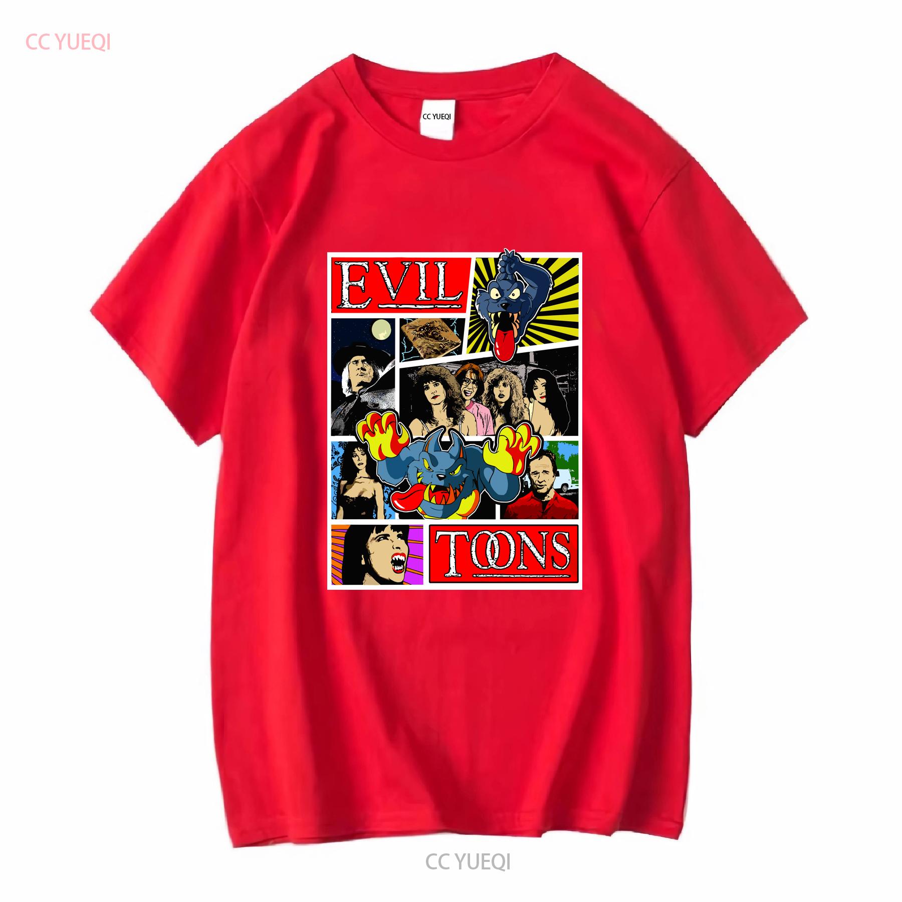 Evil Toons T shirt 80s movie vhs classics Sizes S M L XL 2XL 3XL 4XL 5XL also in ladies fit long or short sleeves vintage homme S