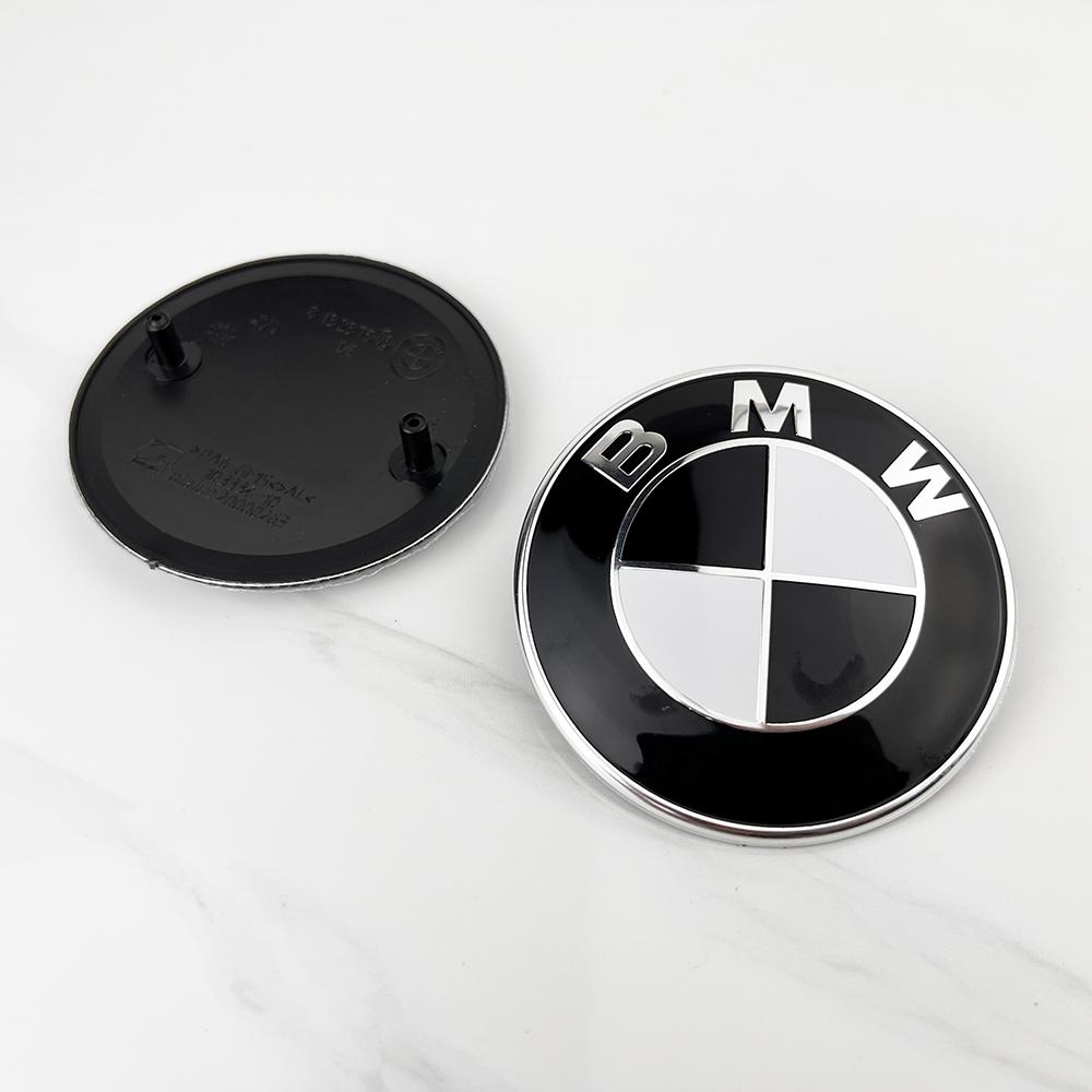 BEKV7 82mm 74mm Car Logo Front Hood Rear Trunk Emblem For BMW M Emblem E46 E36 E34 F10 E90 F30 E60 F30 E53 E30 E92 E87 X1 X3 X5 M3